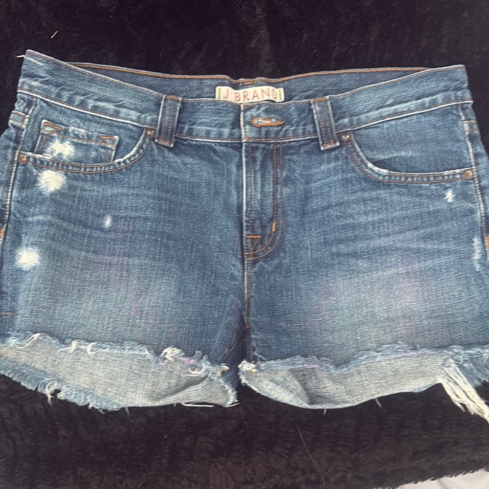 J Brand Distressed Blue Jean Shorts Sz 28